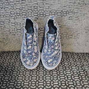 Floral Kids Slip-On Sneakers